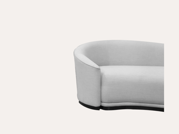 The curved sofa
